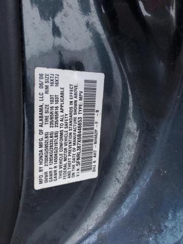 5FNRL387X6B446653 - 2006 HONDA ODYSSEY EXL BLUE photo 13