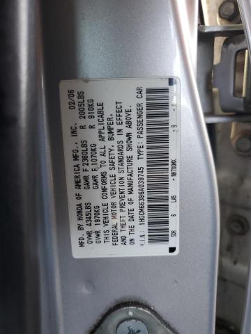 1HGCM66396A039745 - 2006 HONDA ACCORD LX SILVER photo 12