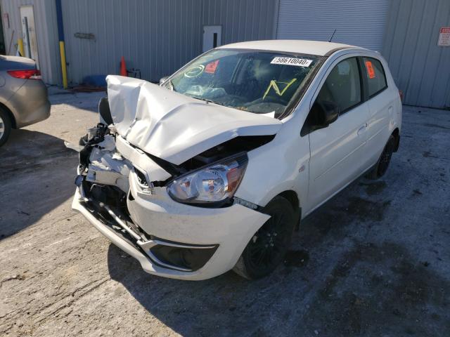 ML32A5HJ3LH004956 - 2020 MITSUBISHI MIRAGE LE WHITE photo 2