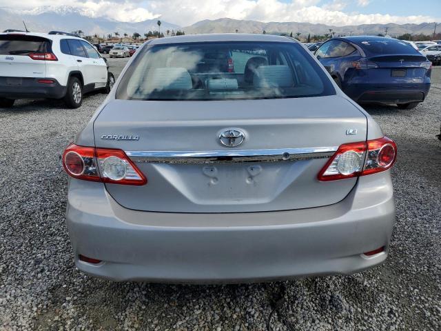 2T1BU4EE9CC827272 - 2012 TOYOTA COROLLA BASE SILVER photo 6