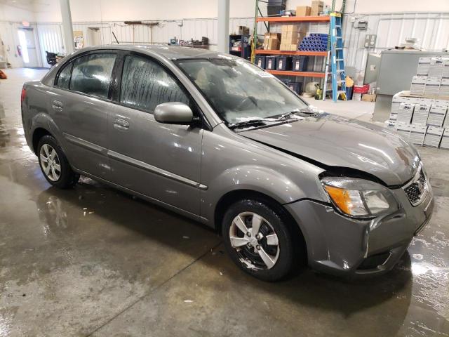 KNADH4A30B6955842 - 2011 KIA RIO BASE GRAY photo 4