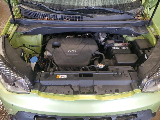 KNDJN2A26E7722802 - 2014 KIA SOUL GREEN photo 11