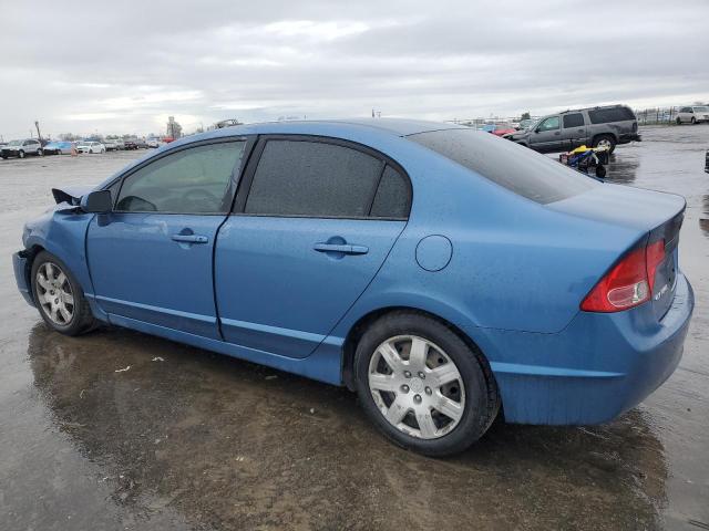 1HGFA16518L020964 - 2008 HONDA CIVIC LX BLUE photo 2