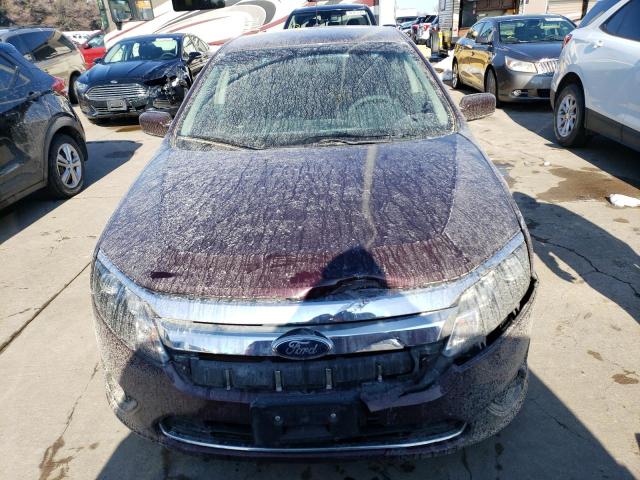 3FAHP0HA8CR299551 - 2012 FORD FUSION SE BURGUNDY photo 5