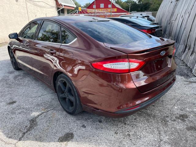 3FA6P0HD3GR390217 - 2016 FORD FUSION SE RED photo 3