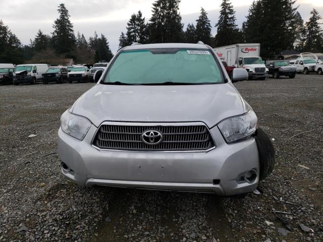 JTEEW41A682008134 - 2008 TOYOTA HIGHLANDER HYBRID SILVER photo 5