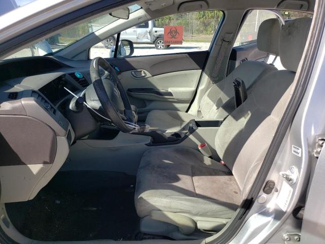 2HGFB2F51CH611448 - 2012 HONDA CIVIC LX SILVER photo 7