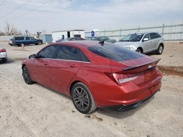 KMHLP4AG3NU228873 - 2022 HYUNDAI ELANTRA LIMITED RED photo 3