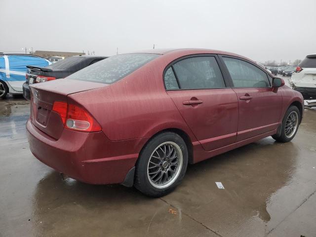 1HGFA15548L084708 - 2008 HONDA CIVIC LX BURGUNDY photo 3