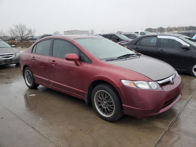 1HGFA15548L084708 - 2008 HONDA CIVIC LX BURGUNDY photo 4