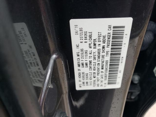 19UUB2F55GA009499 - 2016 ACURA TLX TECH BLACK photo 12