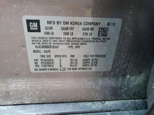 KL4CJBSB8EB785667 - 2014 BUICK ENCORE CONVENIENCE 棕色 照片 13