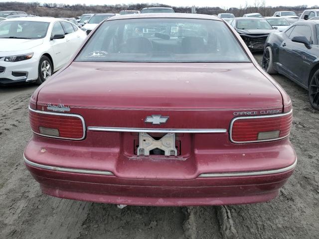 1G1BL52WXTR136692 - 1996 CHEVROLET CAPRICE CLASSIC MAROON photo 6