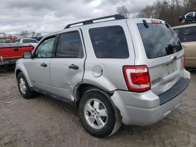 1FMCU03168KD65008 - 2008 FORD ESCAPE XLT SILVER photo 2