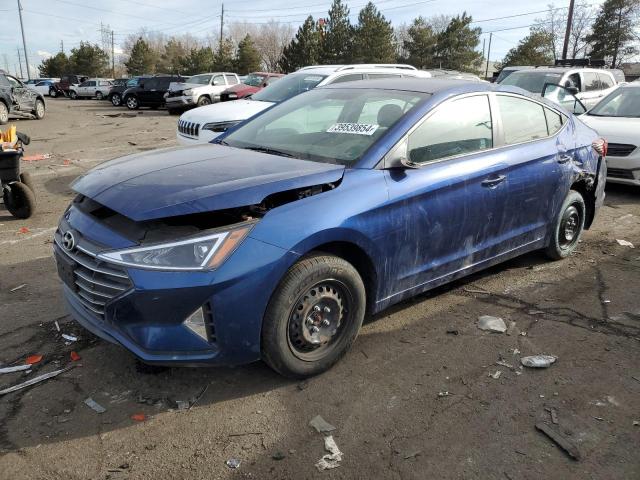 5NPD74LF6KH452626 - 2019 HYUNDAI ELANTRA SE BLUE photo 1