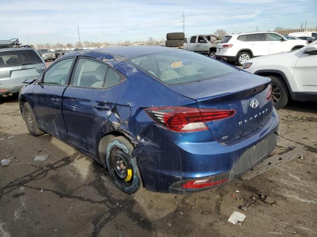 5NPD74LF6KH452626 - 2019 HYUNDAI ELANTRA SE BLUE photo 2