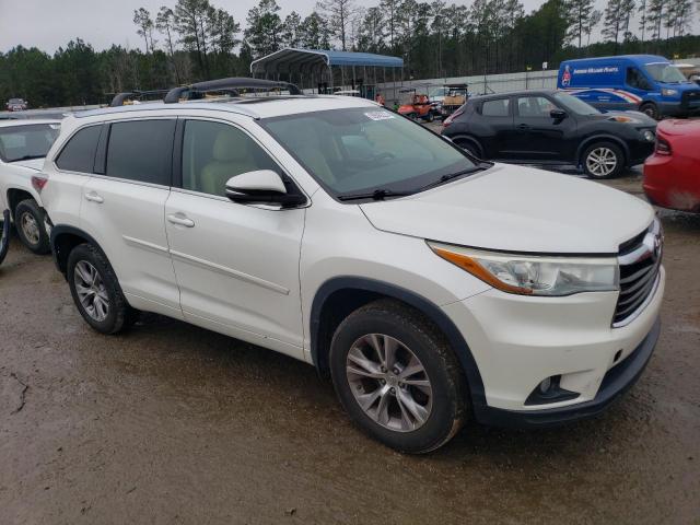 5TDKKRFH0FS053260 - 2015 TOYOTA HIGHLANDER XLE თეთრი ფოტო 4