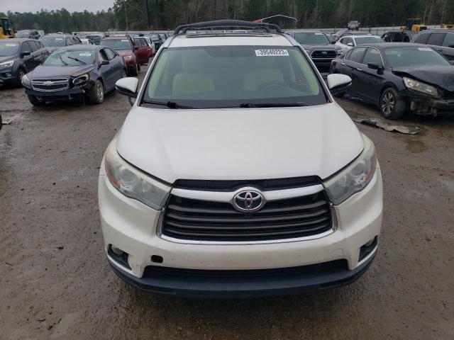 5TDKKRFH0FS053260 - 2015 TOYOTA HIGHLANDER XLE თეთრი ფოტო 5