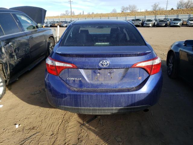 5YFBURHE8GP452876 - 2016 TOYOTA COROLLA L BLUE photo 6