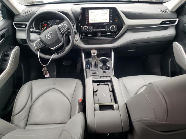 5TDGZRBH4MS080935 - 2021 TOYOTA HIGHLANDER XLE BLUE photo 8