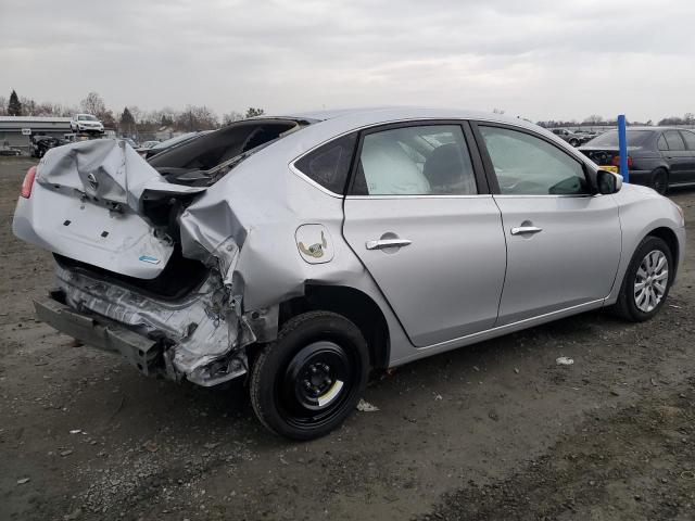 3N1AB7AP6EY205776 - 2014 NISSAN SENTRA S SILVER photo 3