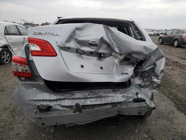 3N1AB7AP6EY205776 - 2014 NISSAN SENTRA S SILVER photo 6