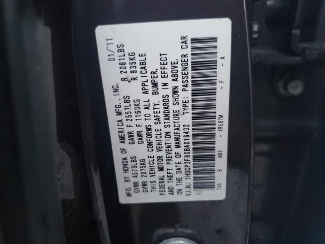 1HGCP3F80BA016432 - 2011 HONDA ACCORD EXL GRAY photo 13