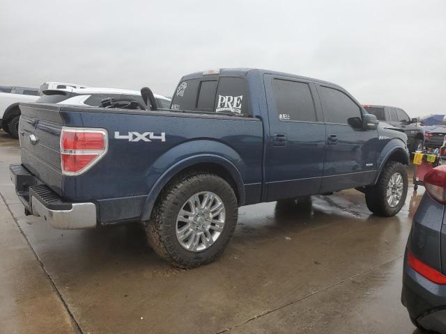1FTFW1ET1DKD46490 - 2013 FORD F150 SUPERCREW BLUE photo 3