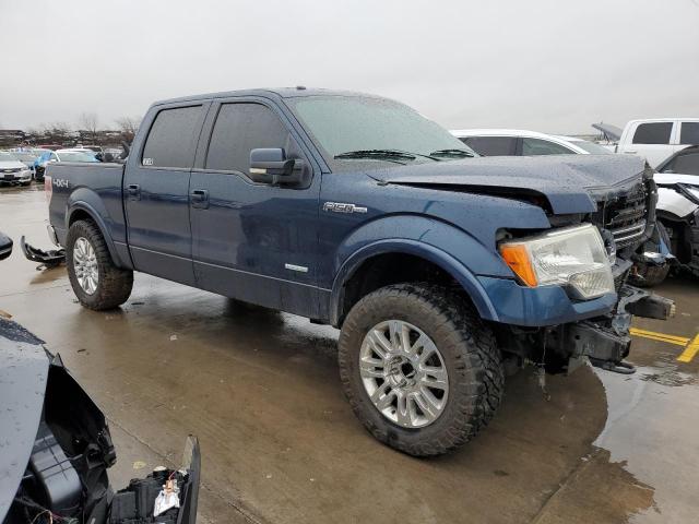 1FTFW1ET1DKD46490 - 2013 FORD F150 SUPERCREW BLUE photo 4