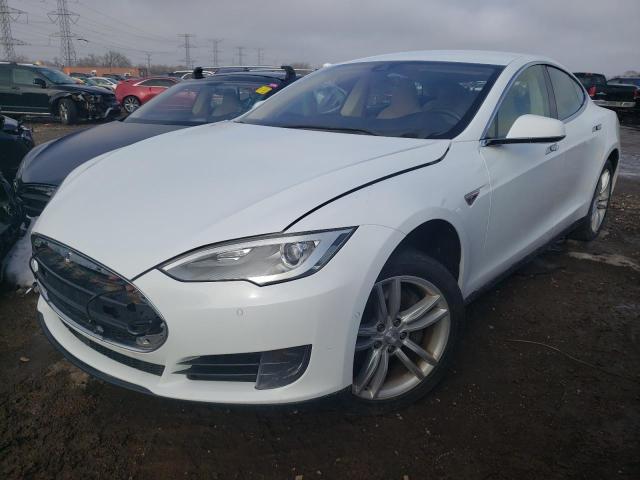 5YJSA1S15EFP57356 - 2014 TESLA MODEL S თეთრი ფოტო 1