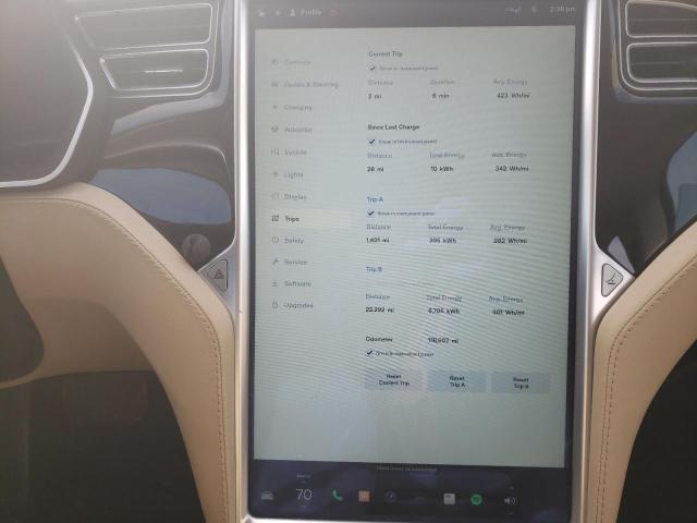 5YJSA1S15EFP57356 - 2014 TESLA MODEL S თეთრი ფოტო 9