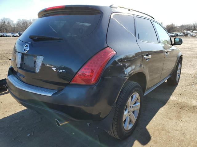 JN8AZ08W77W631164 - 2007 NISSAN MURANO SL BLACK photo 3