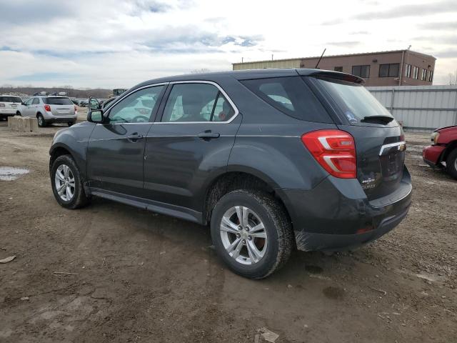 2GNALBEK4H6116135 - 2017 CHEVROLET EQUINOX LS GRAY photo 2