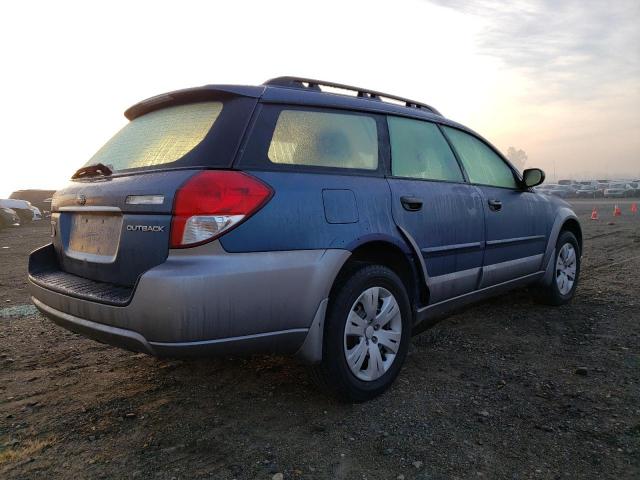 4S4BP60C087347361 - 2008 SUBARU OUTBACK BLUE photo 3