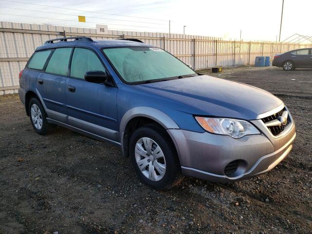 4S4BP60C087347361 - 2008 SUBARU OUTBACK BLUE photo 4