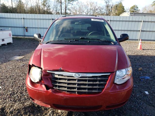 2A4GP54L27R133882 - 2007 CHRYSLER TOWN & COU TOURING ბურგუნდია ფოტო 5