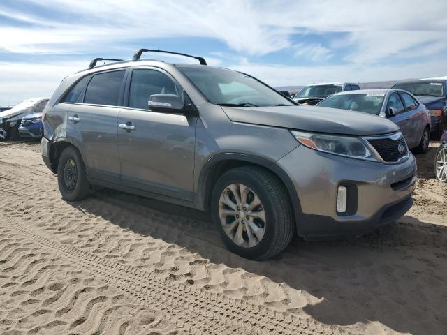 5XYKU4A78EG484713 - 2014 KIA SORENTO EX GRAY photo 4