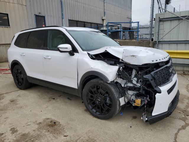 5XYP5DHCXNG221693 - 2022 KIA TELLURIDE SX WHITE photo 4