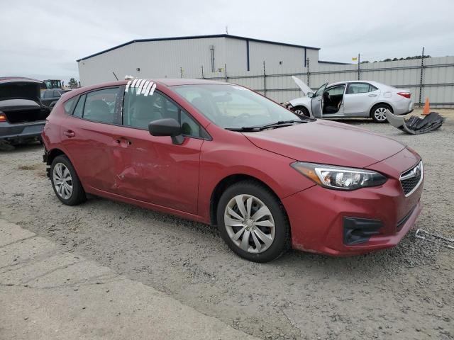 4S3GTAA64J3739483 - 2018 SUBARU IMPREZA RED photo 4