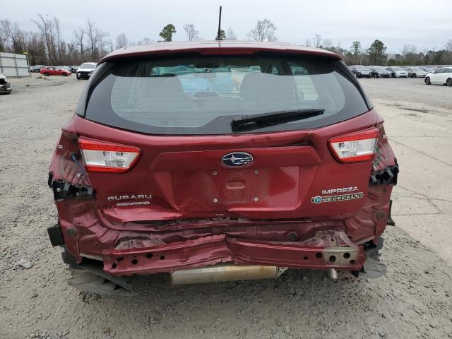 4S3GTAA64J3739483 - 2018 SUBARU IMPREZA RED photo 6