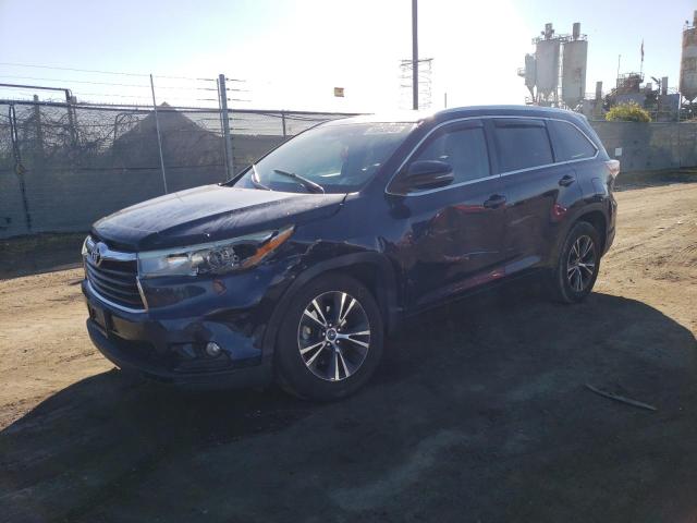 5TDKKRFH6GS177308 - 2016 TOYOTA HIGHLANDER XLE ლურჯი ფოტო 1