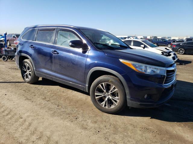 5TDKKRFH6GS177308 - 2016 TOYOTA HIGHLANDER XLE ლურჯი ფოტო 4