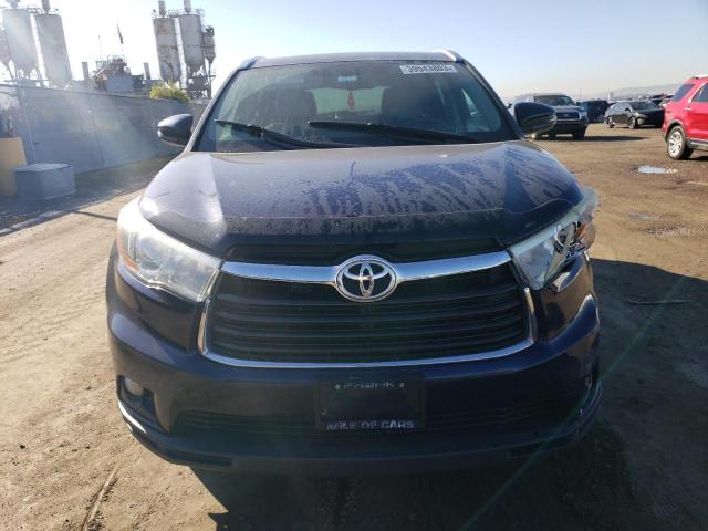 5TDKKRFH6GS177308 - 2016 TOYOTA HIGHLANDER XLE BLUE photo 5