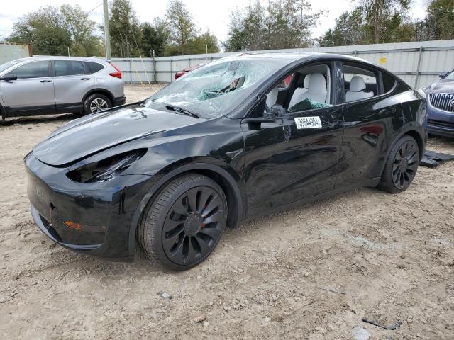 7SAYGDEFXNF570800 - 2022 TESLA MODEL Y BLACK photo 1