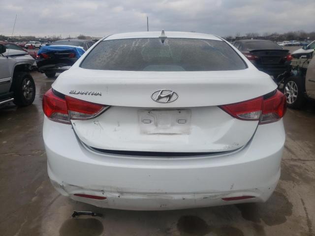 5NPDH4AE7BH045163 - 2011 HYUNDAI ELANTRA GLS WHITE photo 6