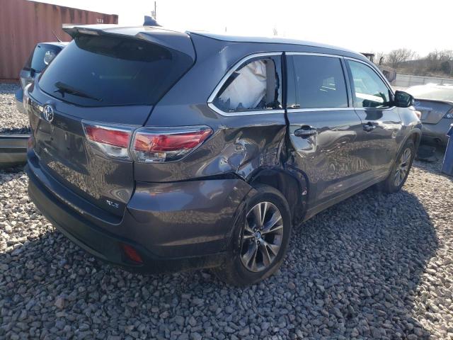 5TDKKRFH3FS106100 - 2015 TOYOTA HIGHLANDER XLE გრაფიტი ფოტო 3
