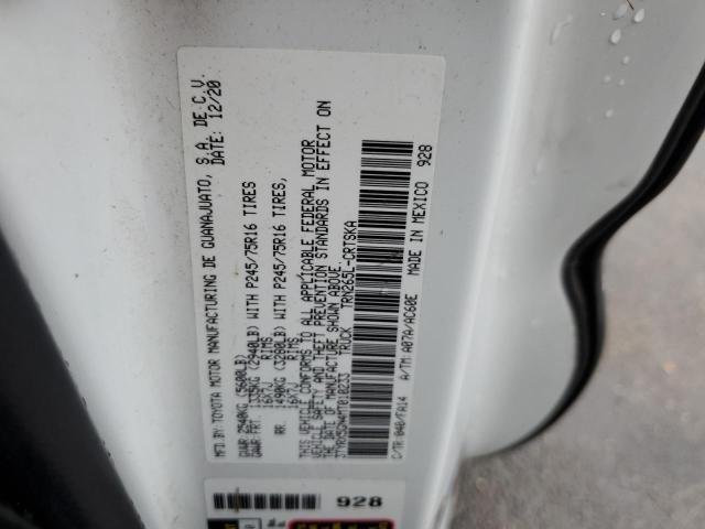 3TYRX5GN4MT010233 - 2021 TOYOTA TACOMA ACCESS CAB თეთრი ფოტო 12