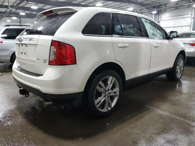 2FMDK4KC8BBA23498 - 2011 FORD EDGE LIMITED WHITE photo 3