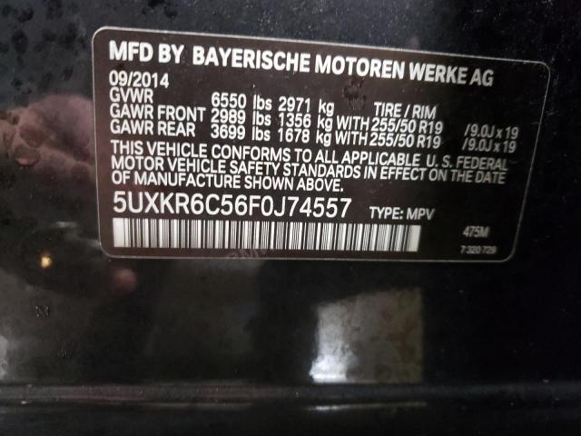 5UXKR6C56F0J74557 - 2015 BMW X5 XDRIVE50I BLACK photo 13