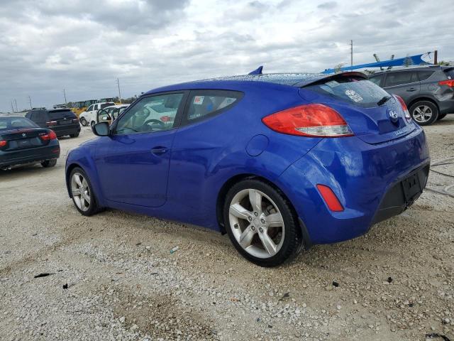 KMHTC6AD9CU037694 - 2012 HYUNDAI VELOSTER BLUE photo 2